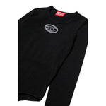 Diesel Body Tinta Uinita con Logo Nero per Bambina J02433X NERO DIESEL 