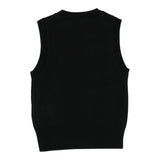 Diesel Gilet In Maglia tinta unita con Logo Nero per Bambina J02437X NERO DIESEL 