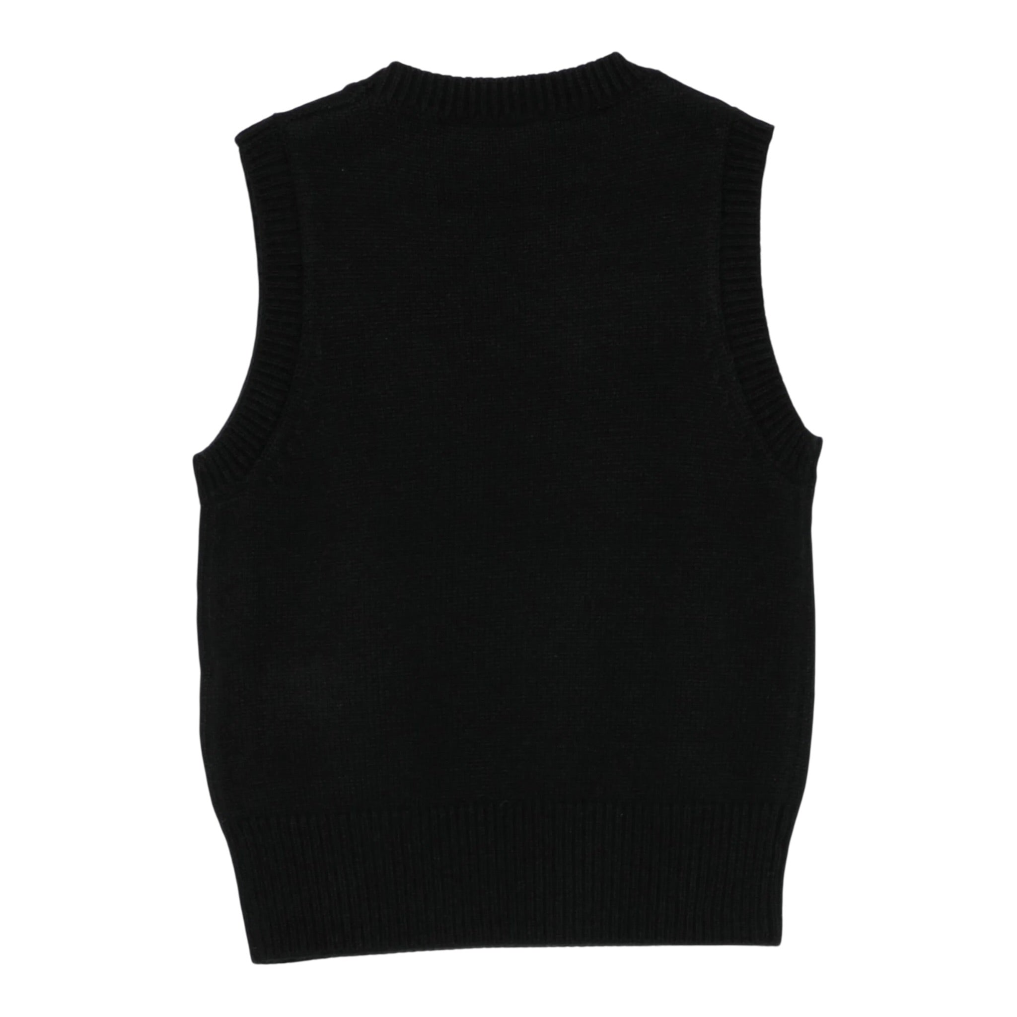 Diesel Gilet In Maglia tinta unita con Logo Nero per Bambina J02437X NERO DIESEL 