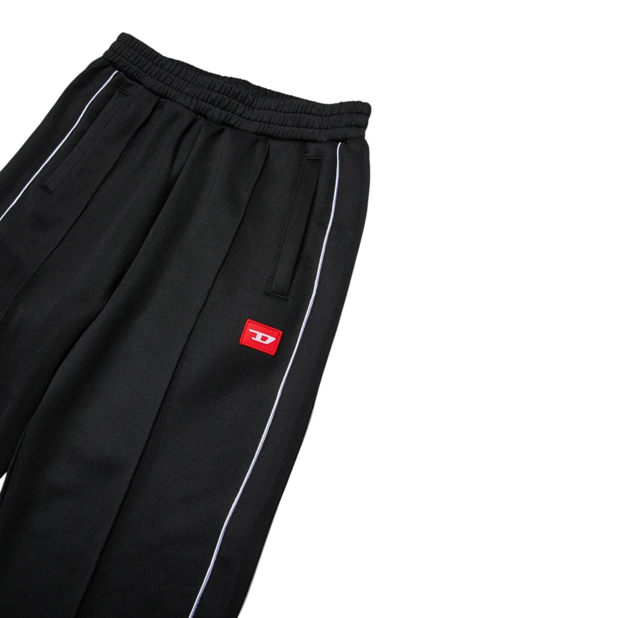 Diesel Pantalone Tuta tinta unita con Logo Nero per Bambino J02447 NERO DIESEL 