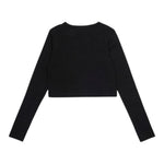 Diesel Shirt tinta unita con Logo Nero per Bambina J02452 NERO DIESEL 