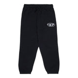 Diesel Pantalone Modello Tuta tinta unita con Logo Nero per Bambino J02457X NERO DIESEL 