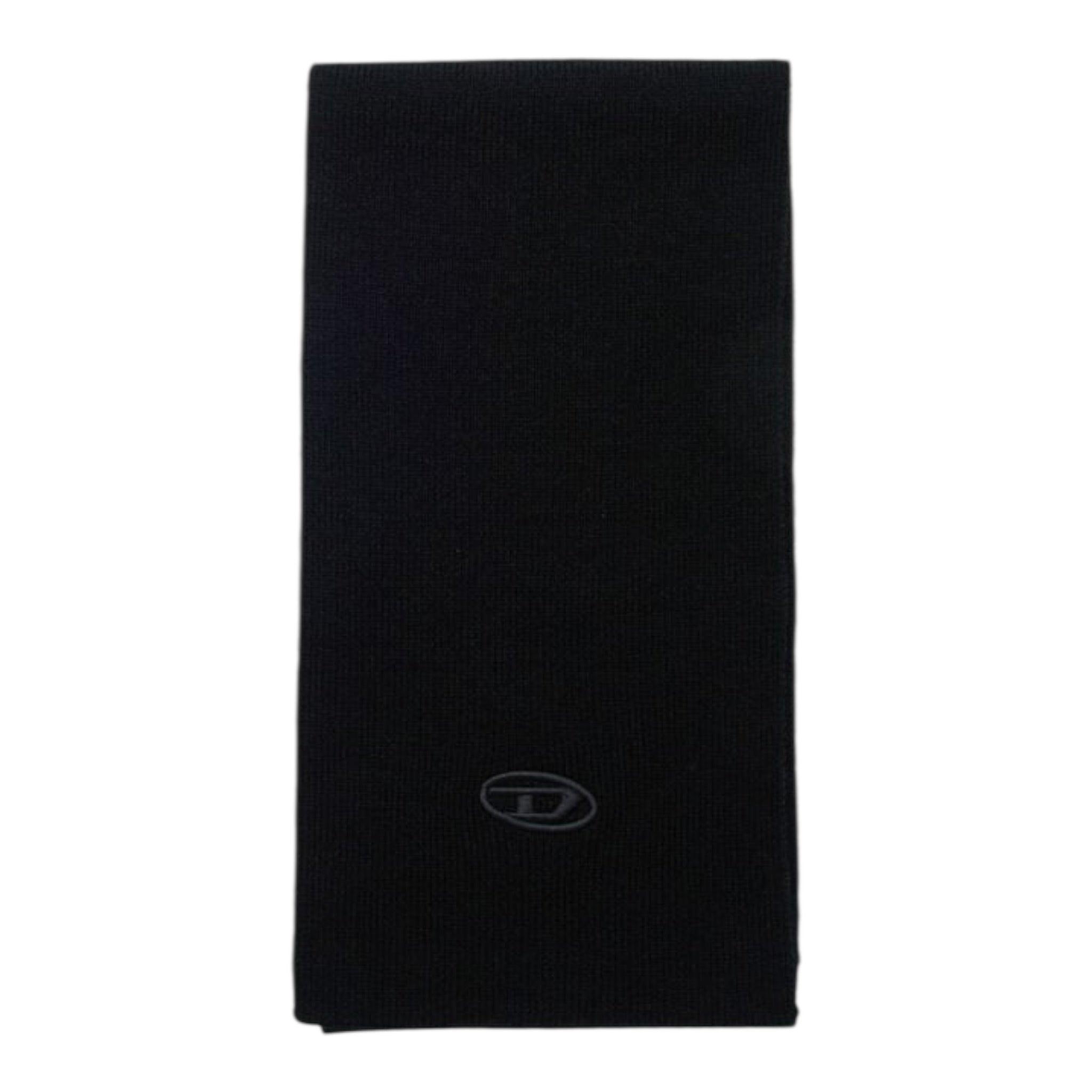 Diesel Sciarpa tinta unita con Logo Nero per Bambina J02463 NERO DIESEL 