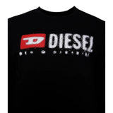 Diesel Shirt tinta unita con Logo Nero per Bambino J02474X NERO DIESEL 