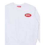 Diesel Felpa Chiusa Girocollo tinta unita Bianco per Bambino J02482 BIANCO DIESEL 