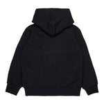 Diesel Felpa tinta unita con Cappuccio E Stampa Nero per Bambino J02487 NERO DIESEL 