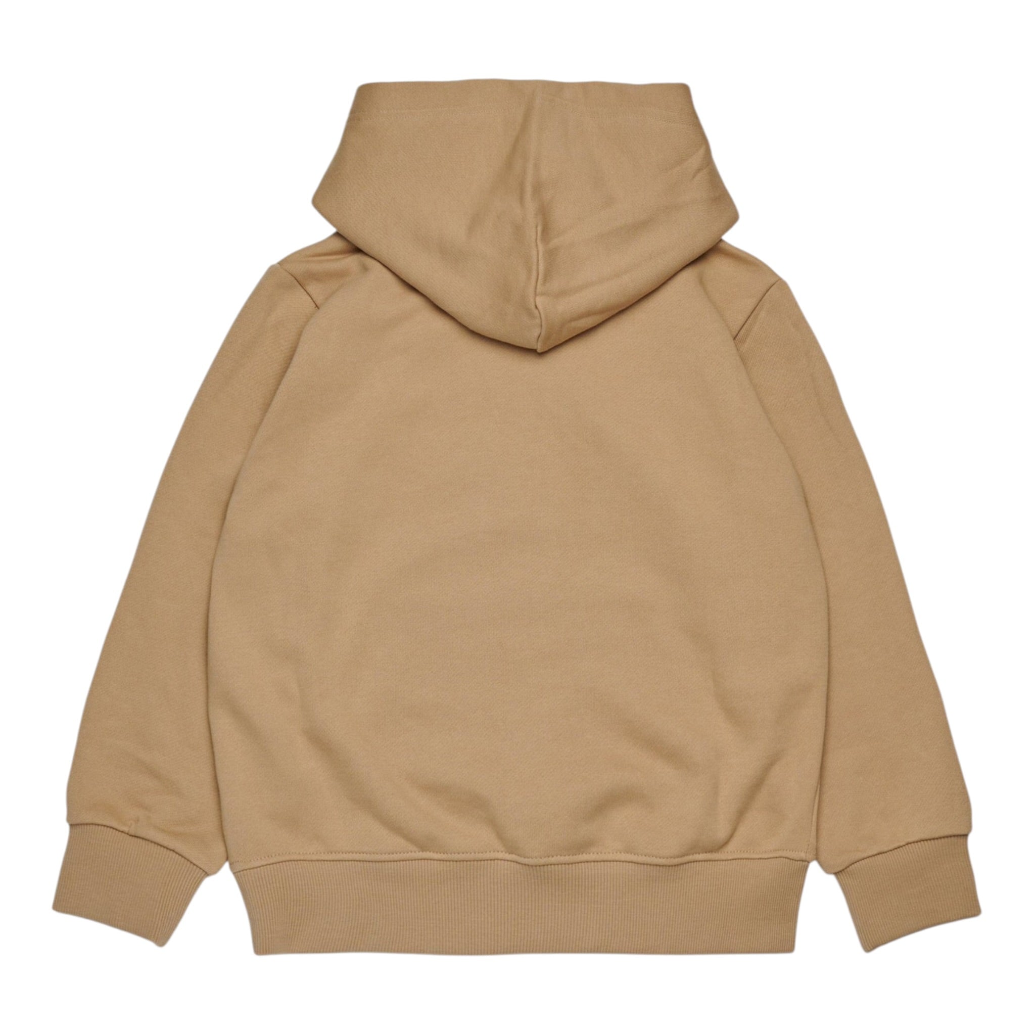 Diesel Felpa tinta unita con Cappuccio E Stampa Beige per Bambino J02487X BEIGE DIESEL 