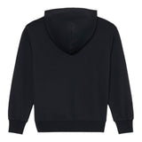 Diesel Felpa tinta unita con Cappuccio E Stampa Nero per Bambino J02487X NERO DIESEL 