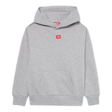 Diesel Felpa Chiusa tinta unita con Cappuccio Grigio per Bambino J02502 GRIGIO DIESEL 