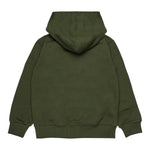 Diesel Felpa Chiusa tinta unita con Cappuccio Verde per Bambino J02502 VERDE DIESEL 
