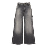 Diesel Jeans tinta unita Modello A Palazzo Grigio per Bambina J02511 GRIGIO DIESEL 