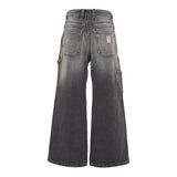 Diesel Jeans tinta unita Modello A Palazzo Grigio per Bambina J02511 GRIGIO DIESEL 