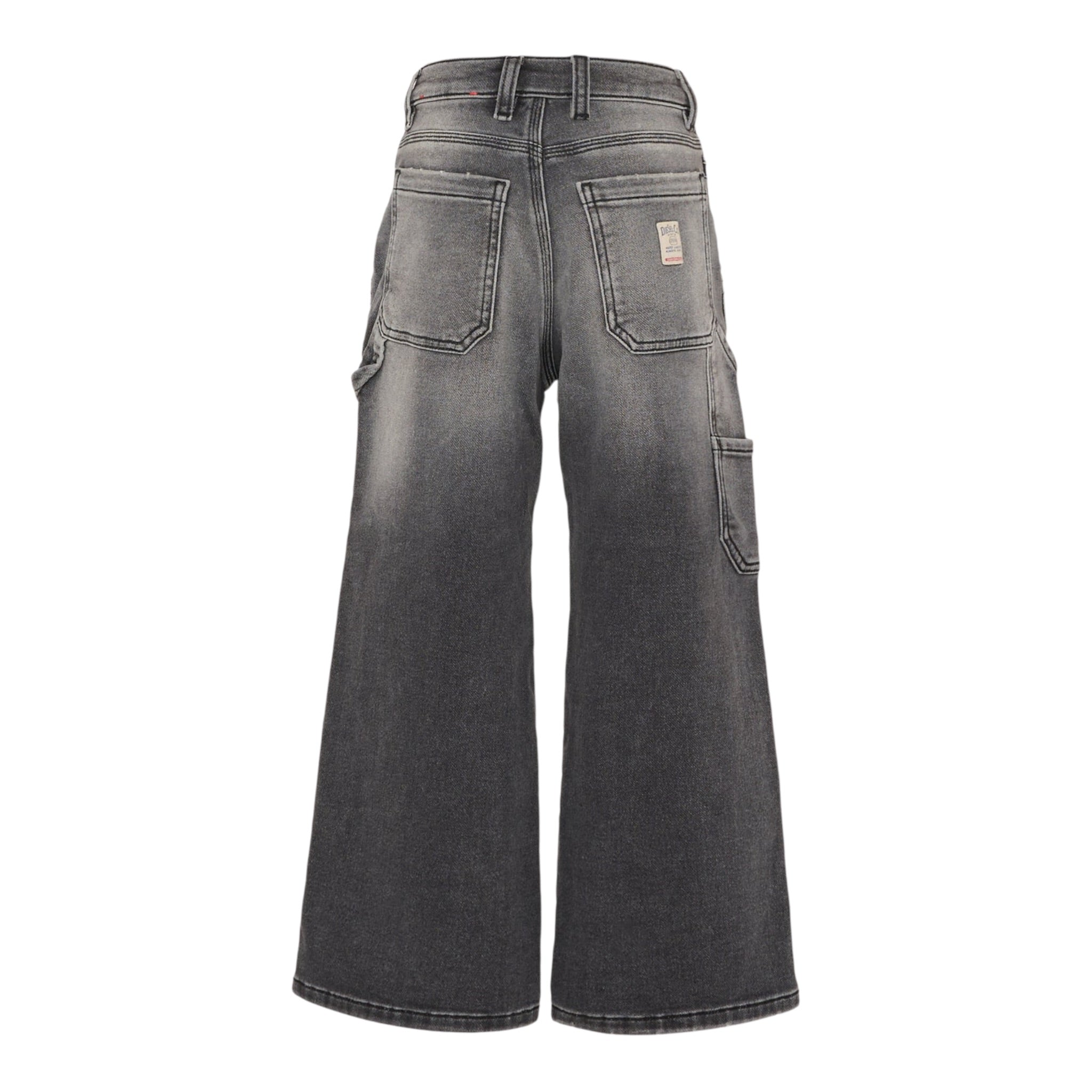 Diesel Jeans tinta unita Modello A Palazzo Grigio per Bambina J02511 GRIGIO DIESEL 