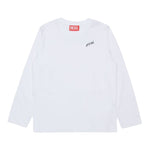 Diesel Shirt tinta unita con Logo Bianco per Bambino J02528 BIANCO DIESEL 