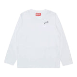 Diesel Shirt tinta unita con Logo Bianco per Bambino J02528X BIANCO DIESEL 
