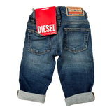 Diesel Jeans tinta unita con Girovita Regolabile Blu per Neonato K00312 BLU DIESEL 