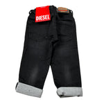 Diesel Jeans tinta unita con Girovita Regolabile Nero per Neonato K00312 NERO DIESEL 