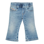 Diesel Jeans tinta unita Modello Zampa Azzurro per Neonata K00649 AZZURRO DIESEL 