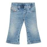 Diesel Jeans tinta unita Modello Zampa Azzurro per Neonata K00649 AZZURRO DIESEL 