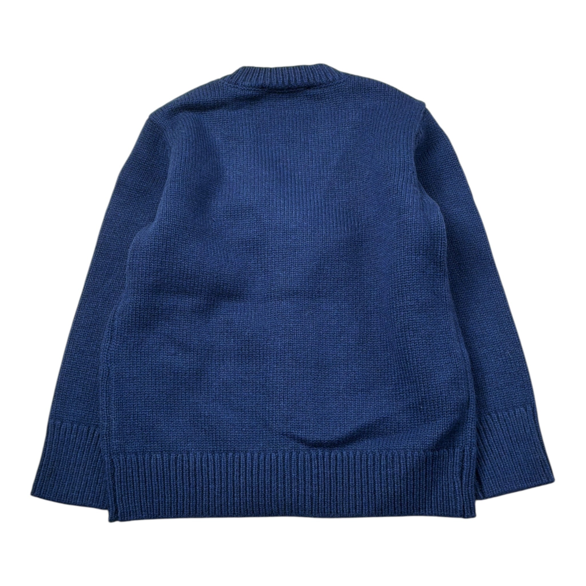 Diesel Cardigan tinta unita con Logo Blu per Neonato K00684 BLU DIESEL 