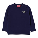 Diesel Maglia tinta unita con Logo Blu per Neonato K00685X BLU DIESEL 