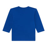 Diesel Shirt Girocollo tinta unita con Stampa Cobalto per Neonato K00712 COBALTO DIESEL 
