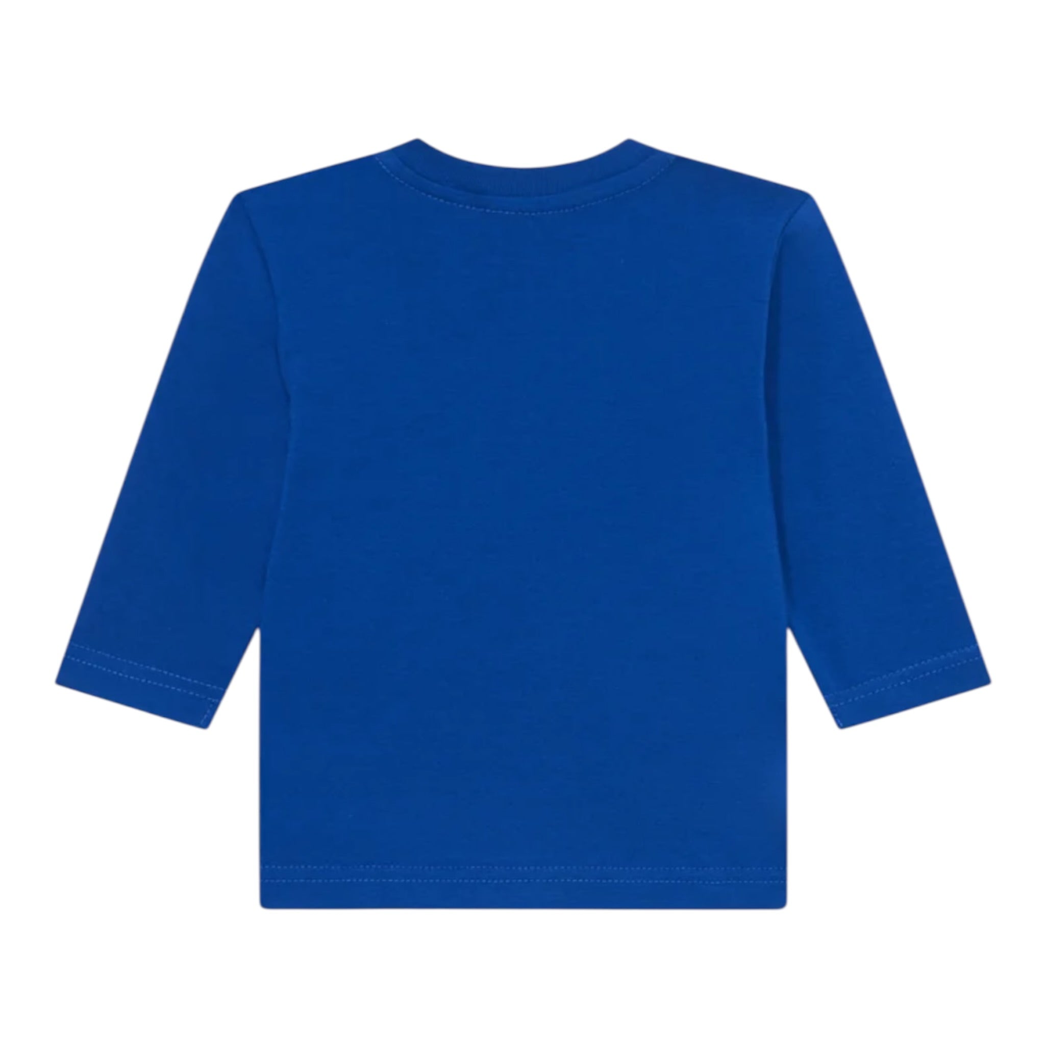 Diesel Shirt Girocollo tinta unita con Stampa Cobalto per Neonato K00712 COBALTO DIESEL 