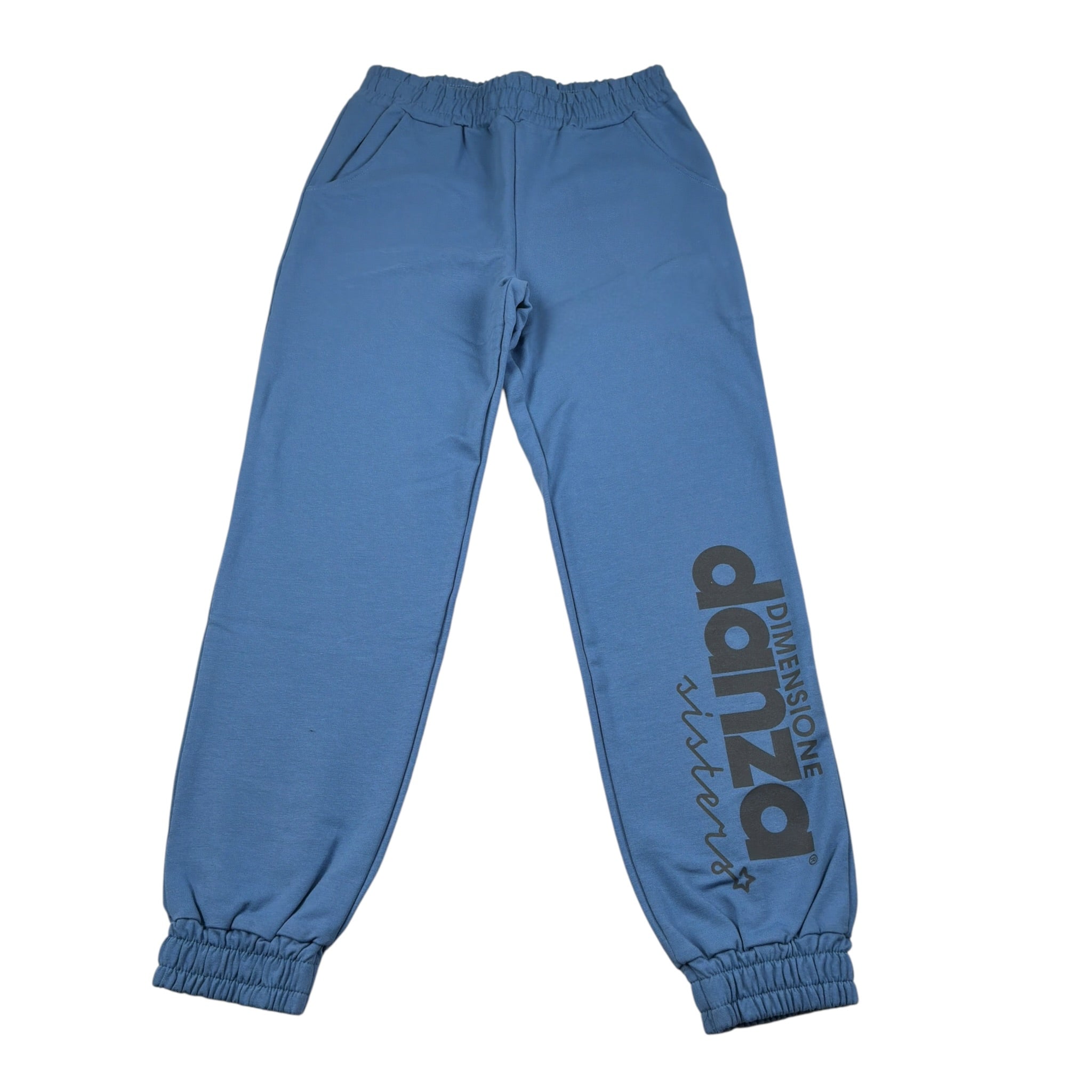 Dimensione Danza Pantalone Tuta tinta unita Blu per Bambina 031686 BLU DIMENSIONE DANZA 
