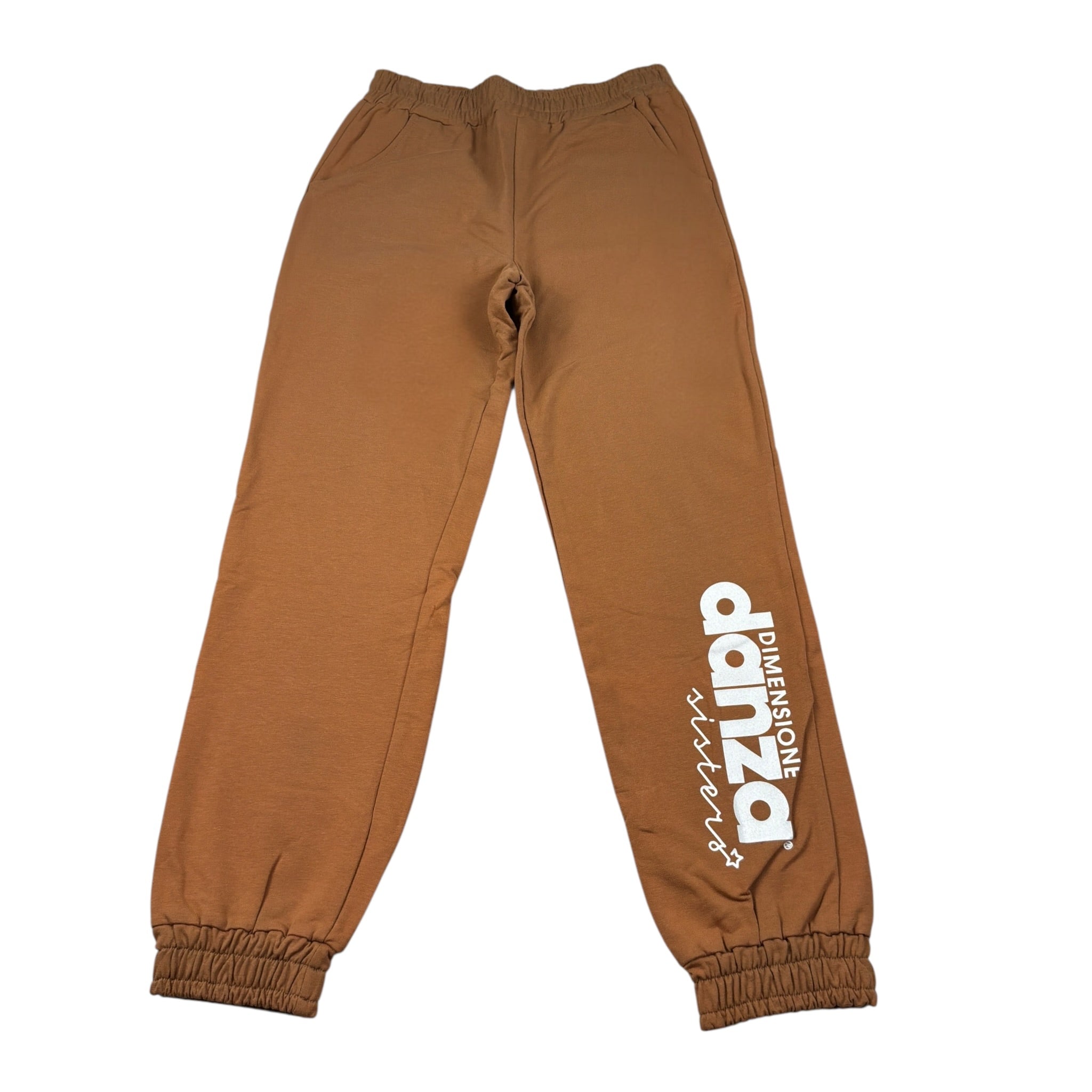 Dimensione Danza Pantalone Tuta tinta unita Cammello per Bambina 031949 CAMMELLO DIMENSIONE DANZA 