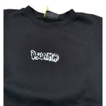 Disclaimer Felpa Smanicata tinta unita con Logo Nero per Bambino 25EDK58418 NERO DISCLAIMER 