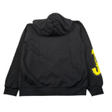 Disclaimer Felpa con Zip E Cappuccio tinta unita con Stampa Nero per Bambino 25EDK58435 NERO DISCLAIMER 