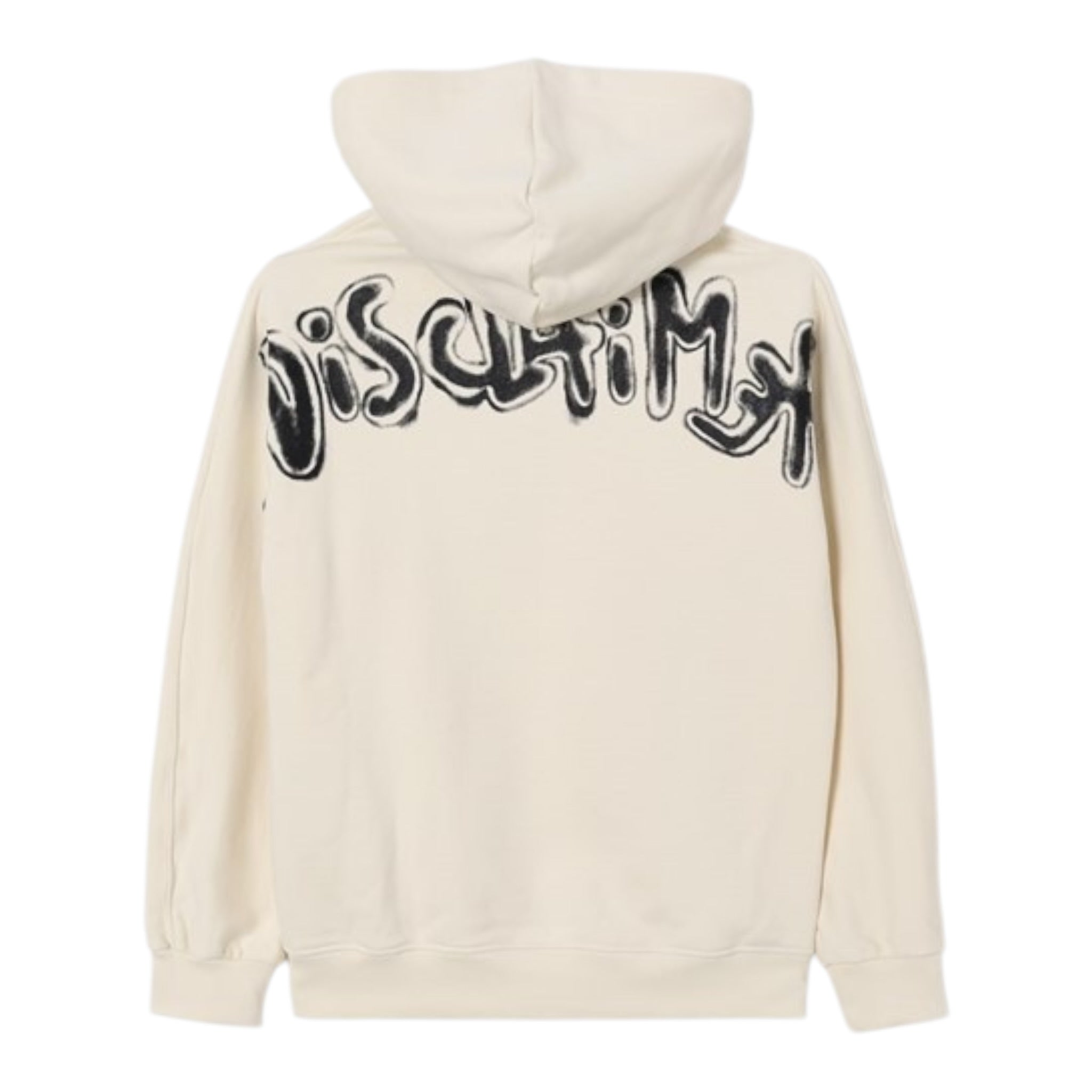 Disclaimer Felpa Chiusa con Cappuccio tinta unita con Logo Panna per Bambino 25IDK58600 PANNA DISCLAIMER 