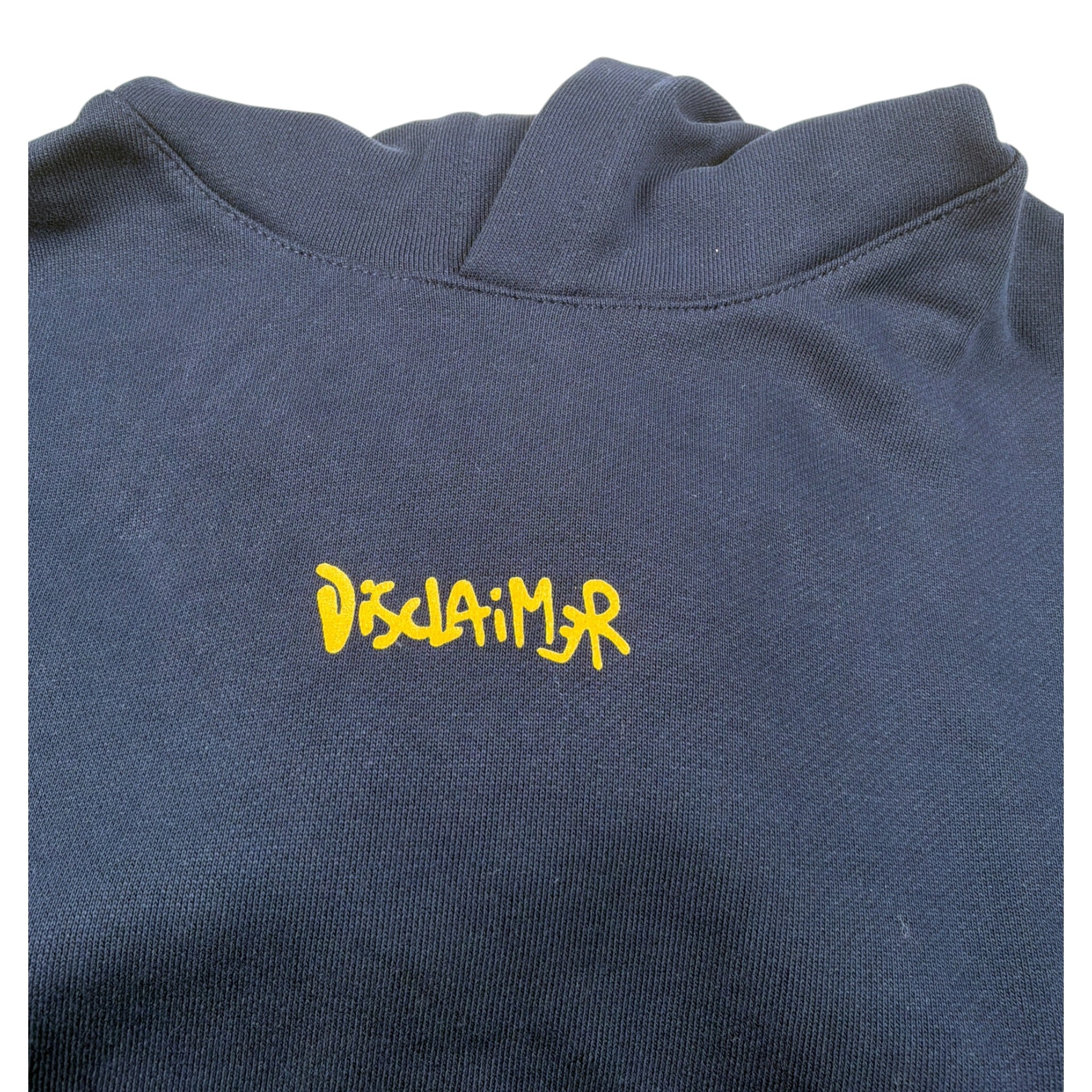Disclaimer Felpa Chiusa con Cappuccio tinta unita con Logo Blu per Bambino 25IDK58600X BLU DISCLAIMER 