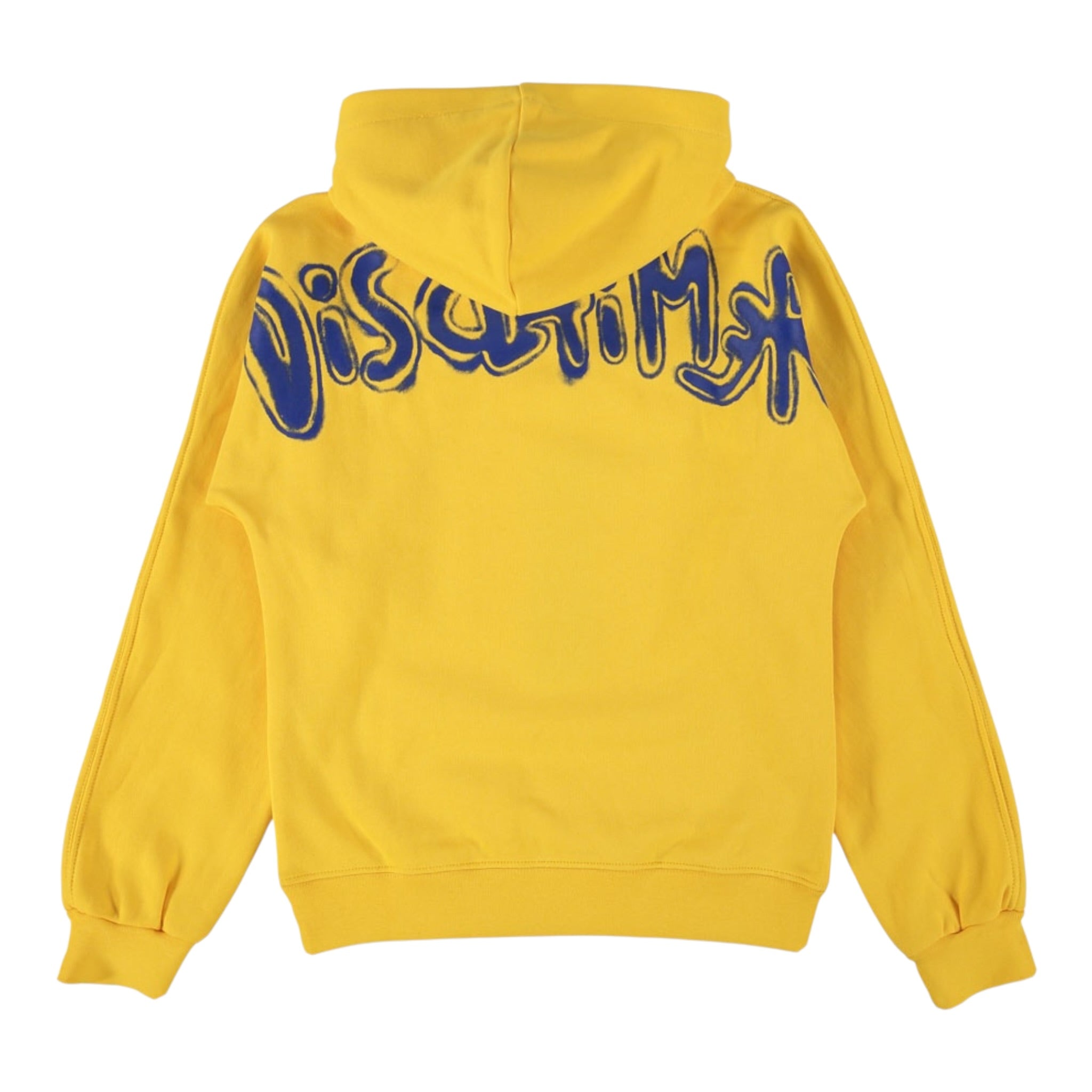 Disclaimer Felpa Chiusa con Cappuccio tinta unita con Logo Giallo per Bambino 25IDK58600X GIALLO DISCLAIMER 