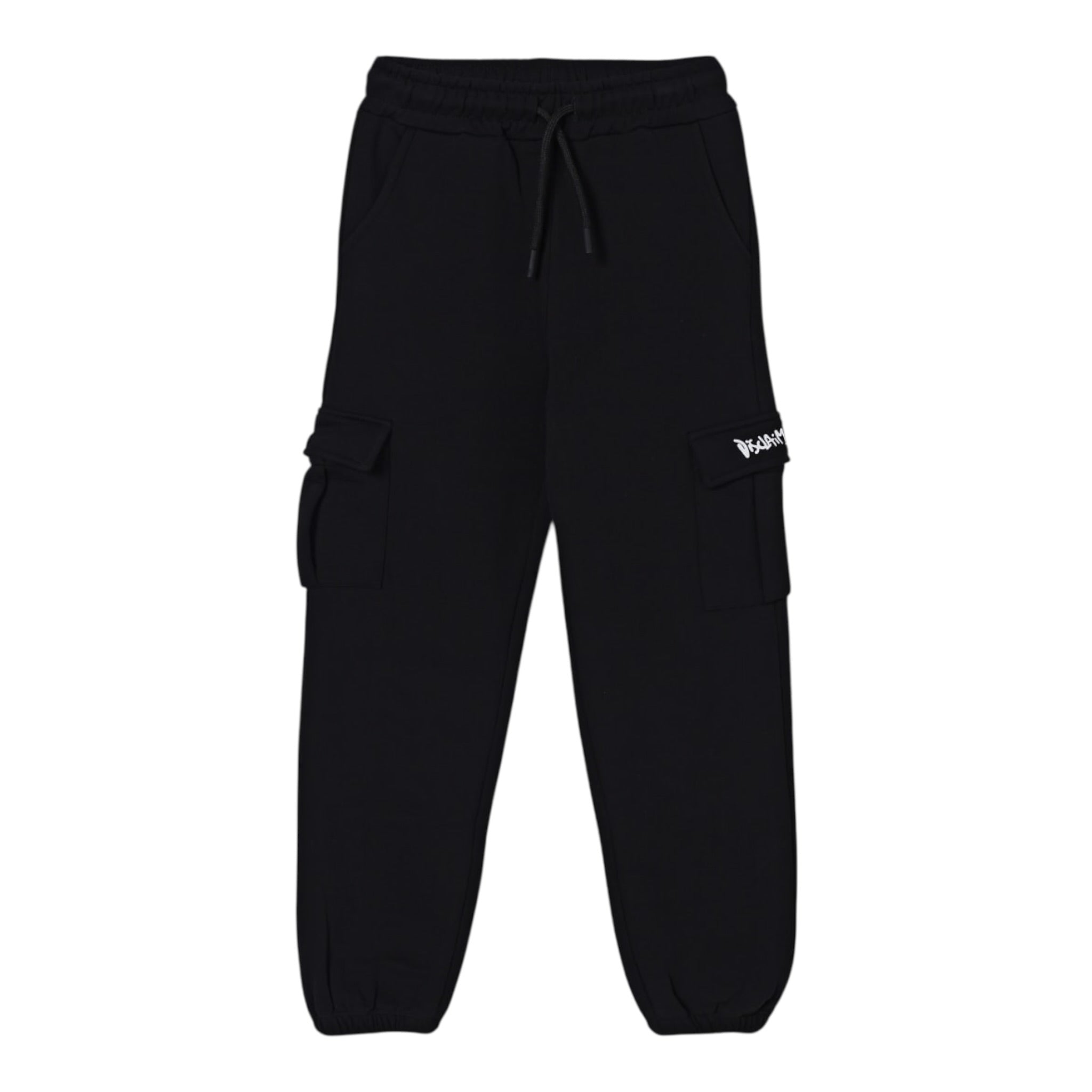 Disclaimer Pantalone Tuta tinta unita con Logo Nero per Bambino 25IDK58605X NERO DISCLAIMER 