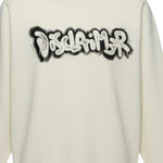 Disclaimer Felpa Chiusa Girocollo tinta unita con Logo Panna per Bambino 25IDK58617XX PANNA DISCLAIMER 