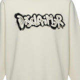 Disclaimer Felpa Chiusa Girocollo tinta unita con Logo Panna per Bambino 25IDK58617XX PANNA DISCLAIMER 