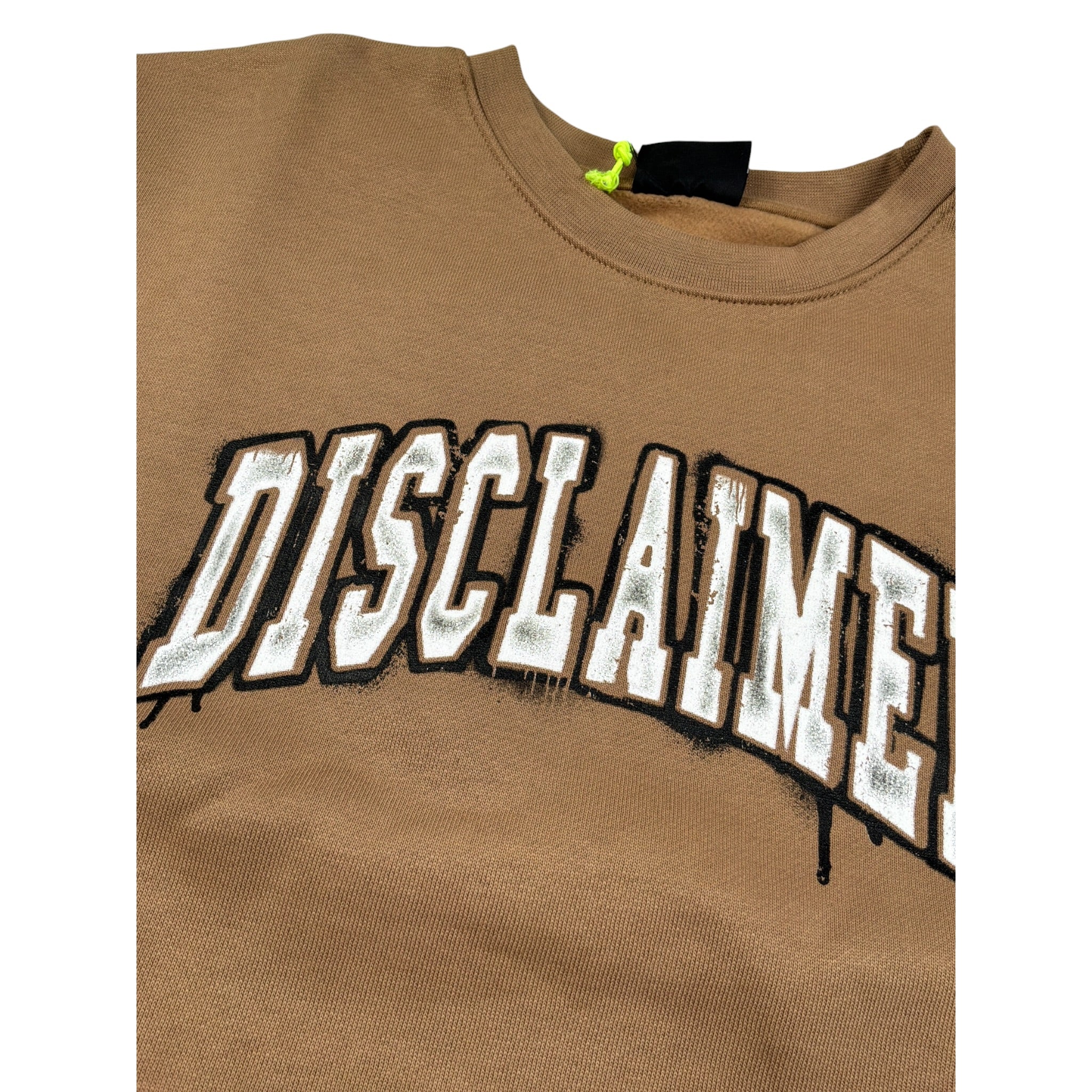 Disclaimer Felpa Chiusa con Cappuccio tinta unita con Logo Cammello per Bambino 25IDK58626 CAMMELLO DISCLAIMER 