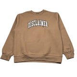 Disclaimer Felpa Chiusa con Cappuccio tinta unita con Logo Cammello per Bambino 25IDK58626X CAMMELLO DISCLAIMER 