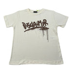 Disclaimer T-Shirt Girocollo tinta unita con Logo Panna per Bambino 25IDK58631 PANNA DISCLAIMER 