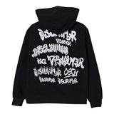 Disclaimer Felpa Chiusa con Cappuccio tinta unita con Logo Nero per Bambino 25IDK58645 NERO DISCLAIMER 