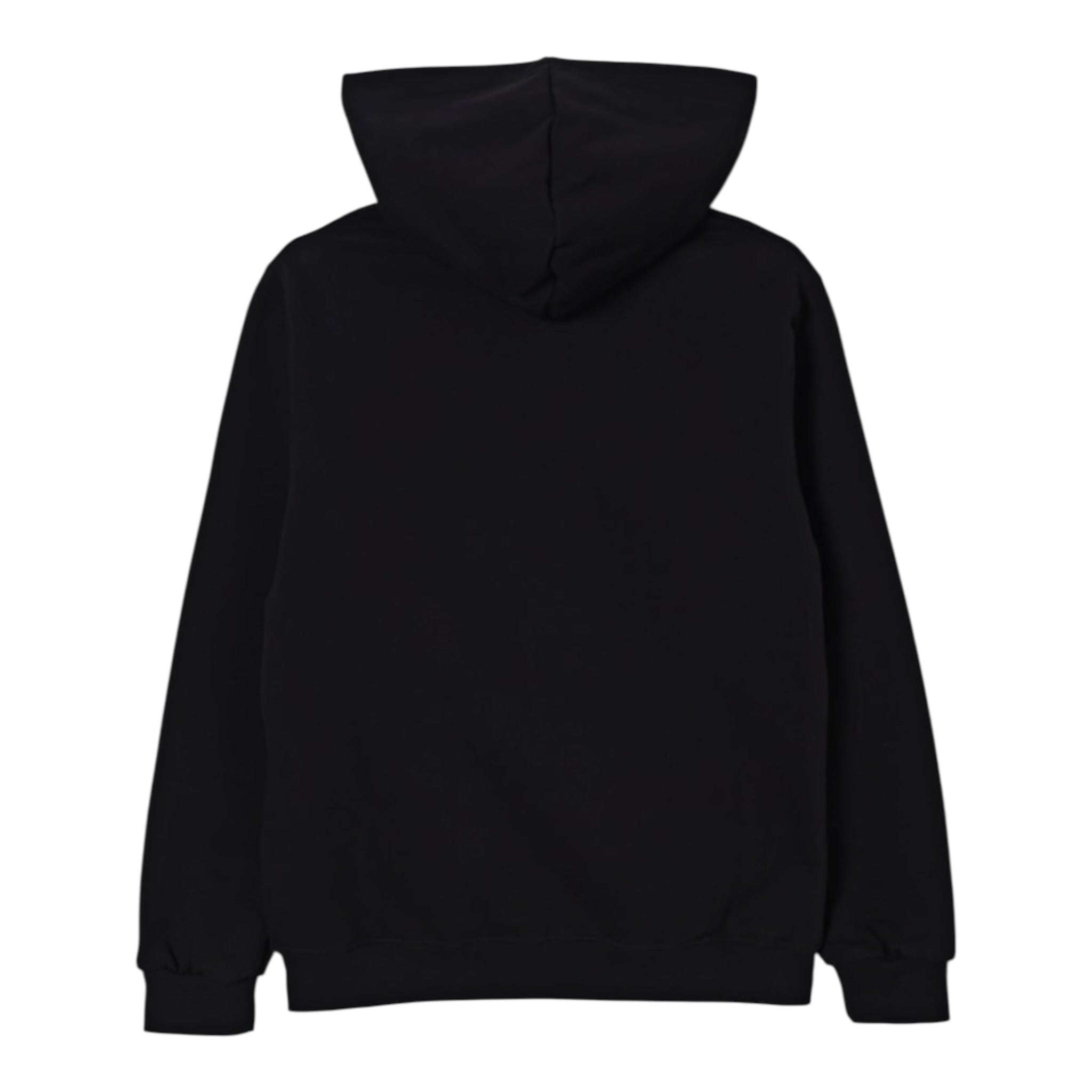 Disclaimer Felpa Chiusa con Cappuccio tinta unita con Logo Nero per Bambino 25IDK58673 NERO DISCLAIMER 