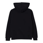 Disclaimer Felpa Chiusa con Cappuccio tinta unita con Logo Nero per Bambino 25IDK58673X NERO DISCLAIMER 