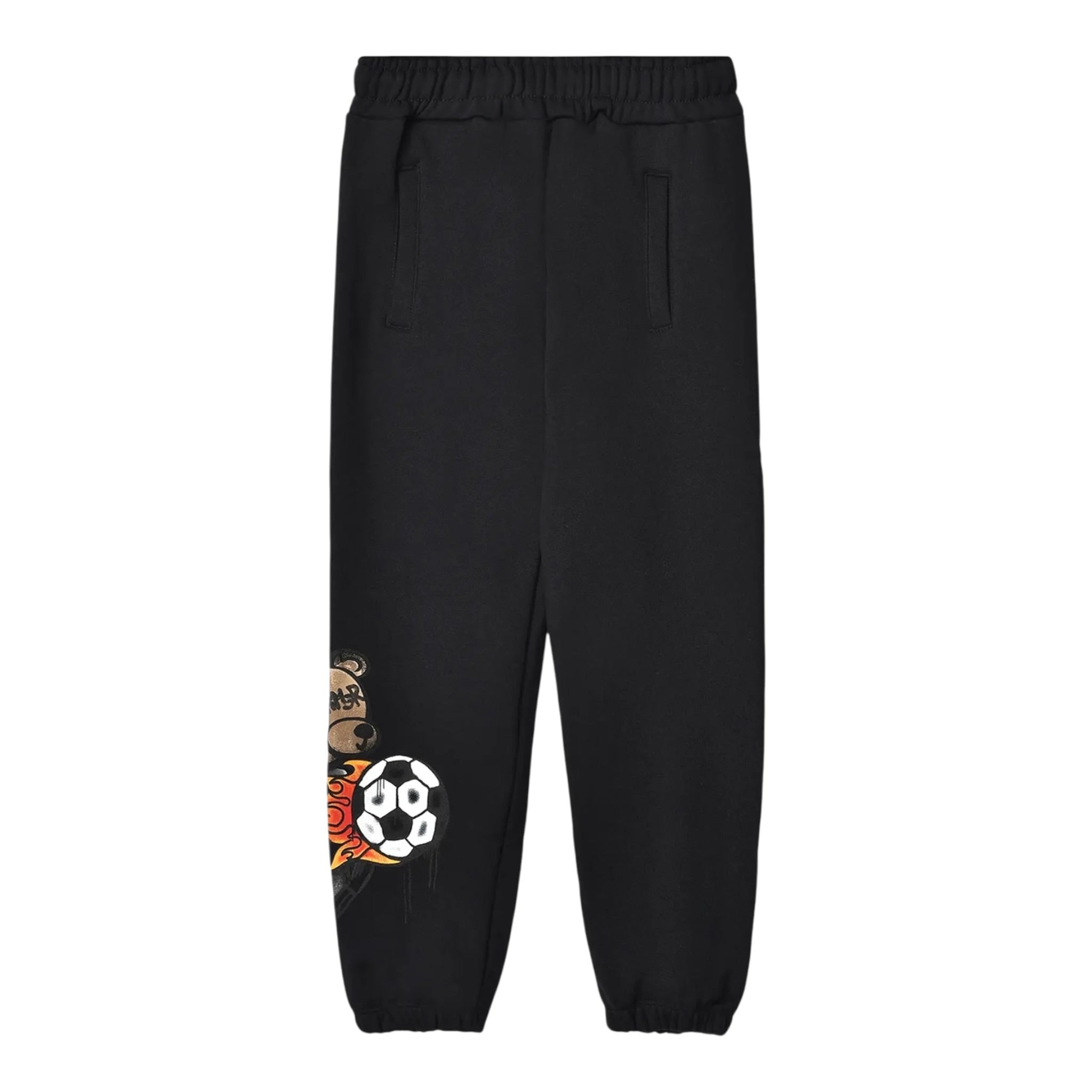 Disclaimer Pantalone tinta unita Modello Tuta con Stampa Nero per Bambino 25IDK58675 NERO DISCLAIMER 