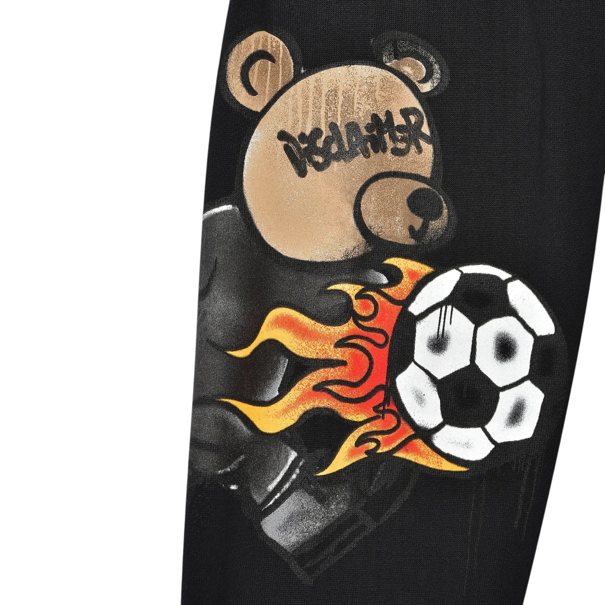 Disclaimer Pantalone tinta unita Modello Tuta con Stampa Nero per Bambino 25IDK58675 NERO DISCLAIMER 
