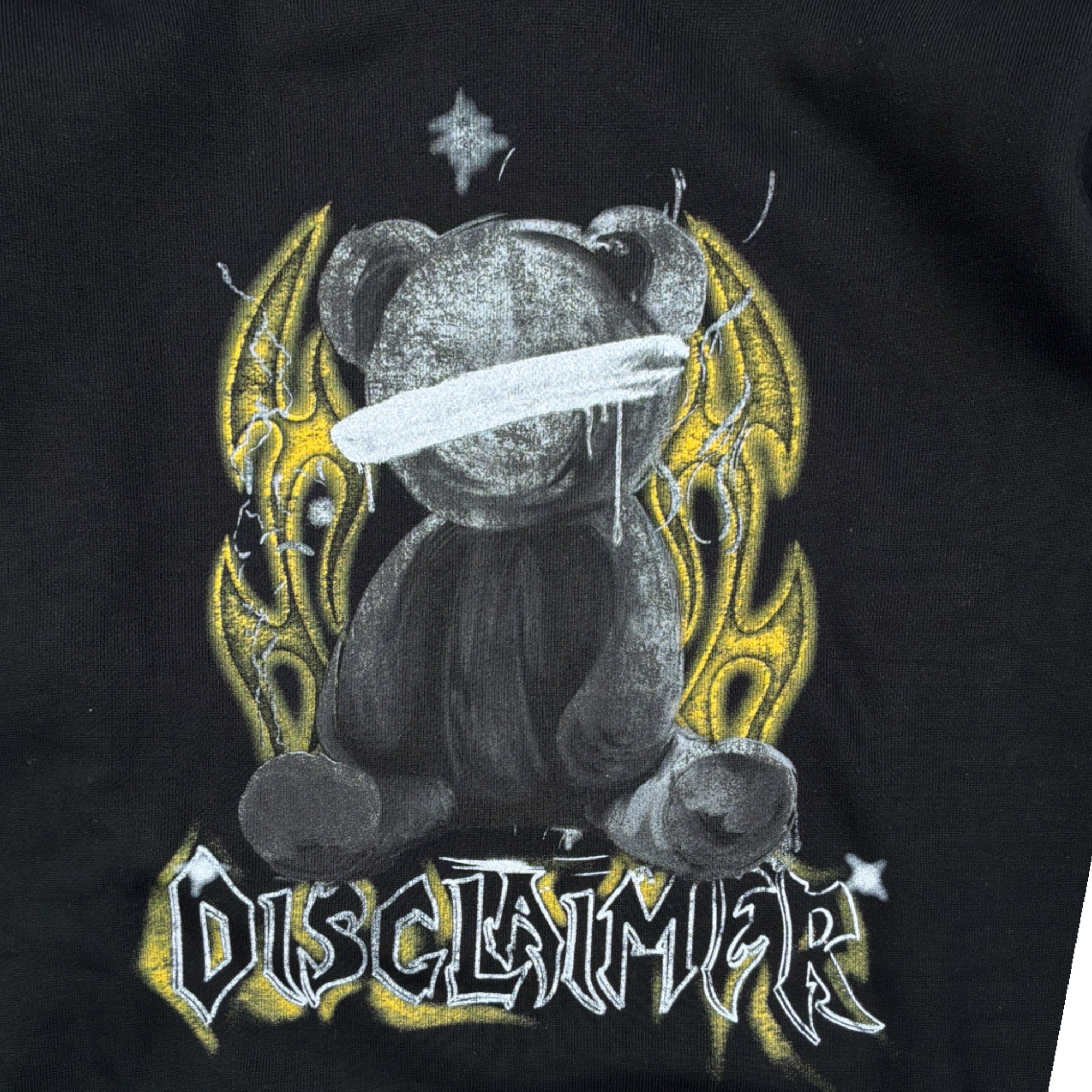 Disclaimer Felpa tinta unita con Stampa E Cappuccio Nero per Bambino 25IDK58676 NERO DISCLAIMER 