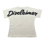 Disclaimer T-Shirt Girocollo tinta unita con Stampa Panna per Bambina 25IDK58704 PANNA DISCLAIMER 