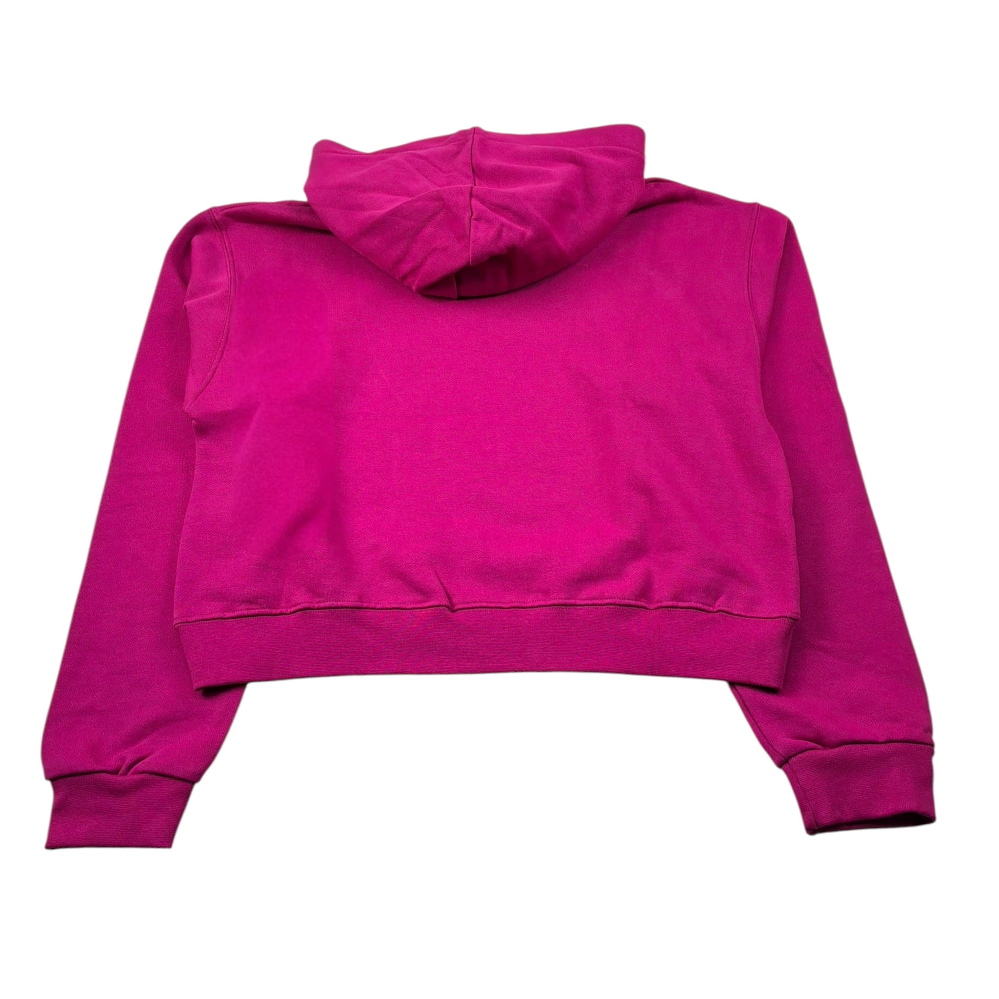 Disclaimer Felpa tinta unita con Cappuccio E Stampa Fuxia per Bambina 25IDK58706 FUXIA DISCLAIMER 