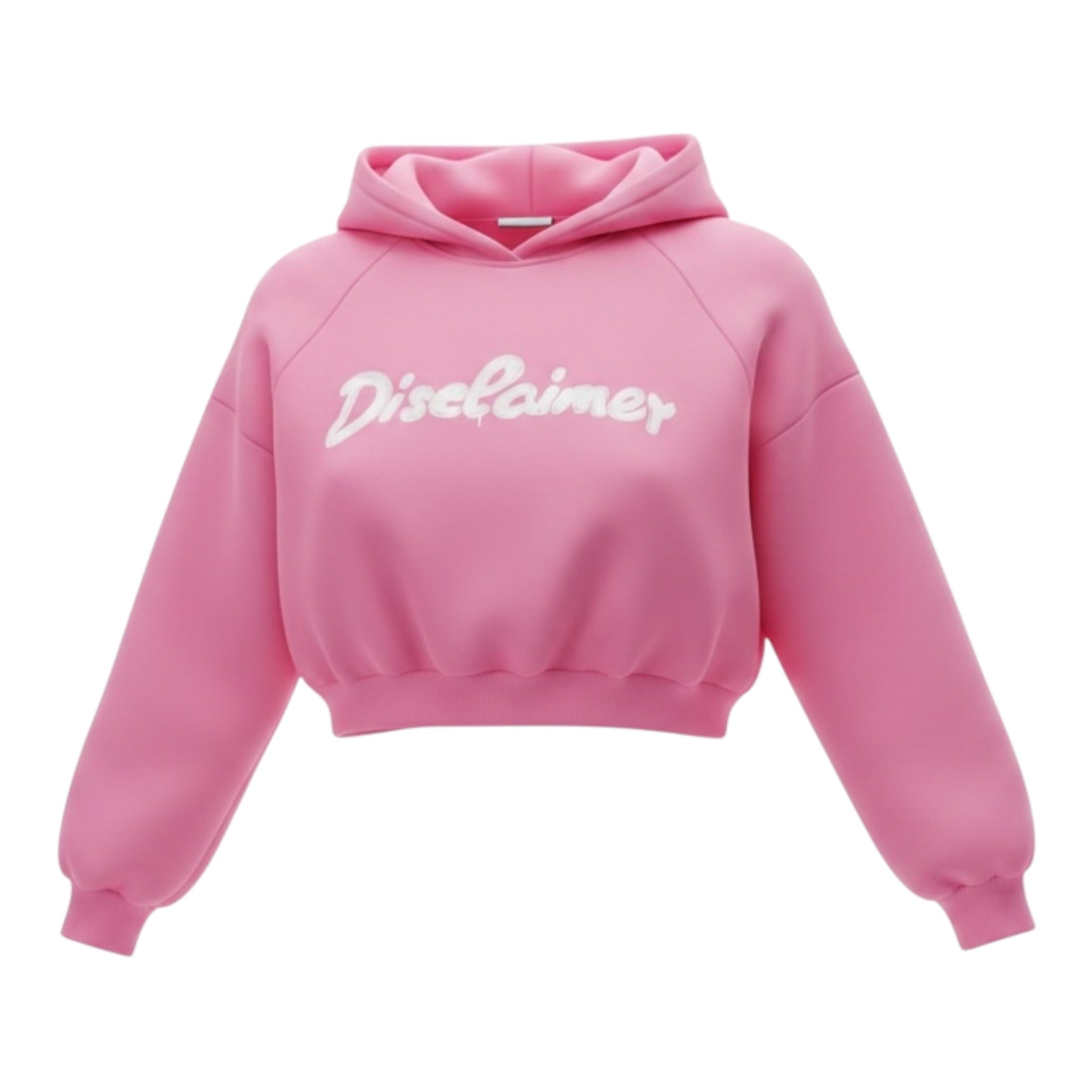Disclaimer Felpa tinta unita con Cappuccio E Stampa Rosa per Bambina 25IDK58706XX ROSA DISCLAIMER 