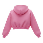 Disclaimer Felpa tinta unita con Cappuccio E Stampa Rosa per Bambina 25IDK58706XX ROSA DISCLAIMER 